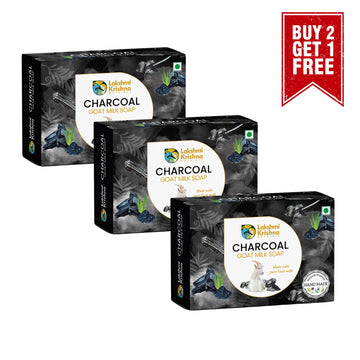 Buy 2 get 1 Goat Milk Charcoal Soap