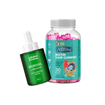 Redensyl Advanced Hair Growth Serum + Biotin Gummies for Hair Growth