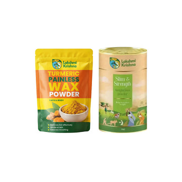 Turmeric Painless Wax Powder(Face & Body) + Weight Loss Powder (1kg)