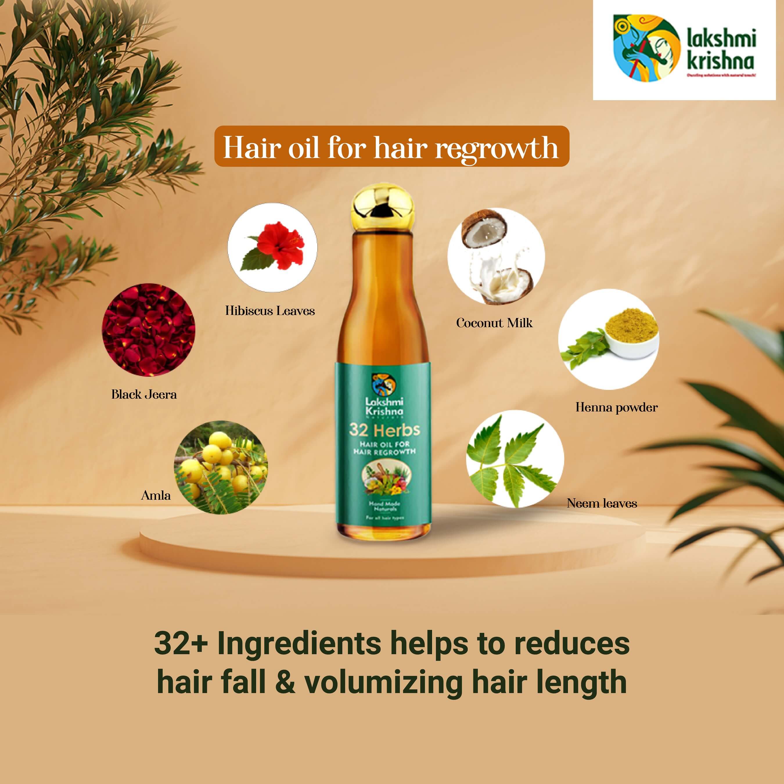 Best serum for hair growth and thickness in India  Lakshmi Krishna Naturals