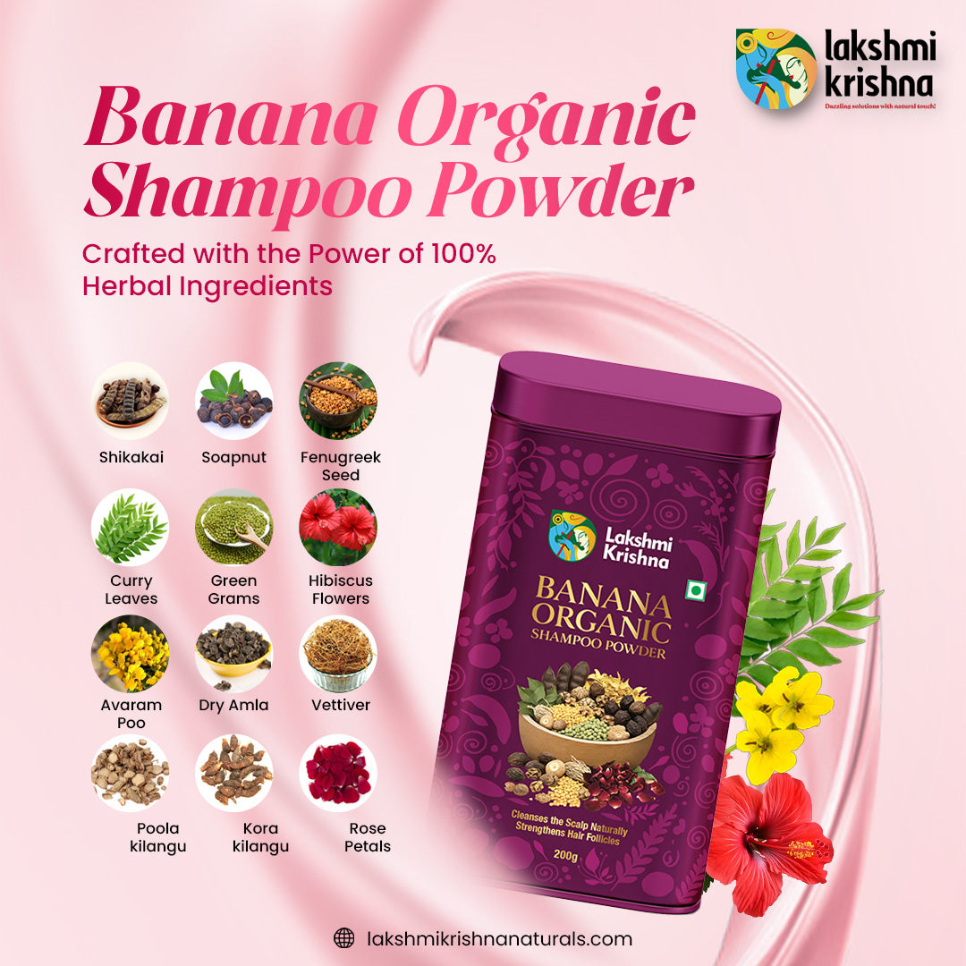 Banana Organic Shampoo Powder