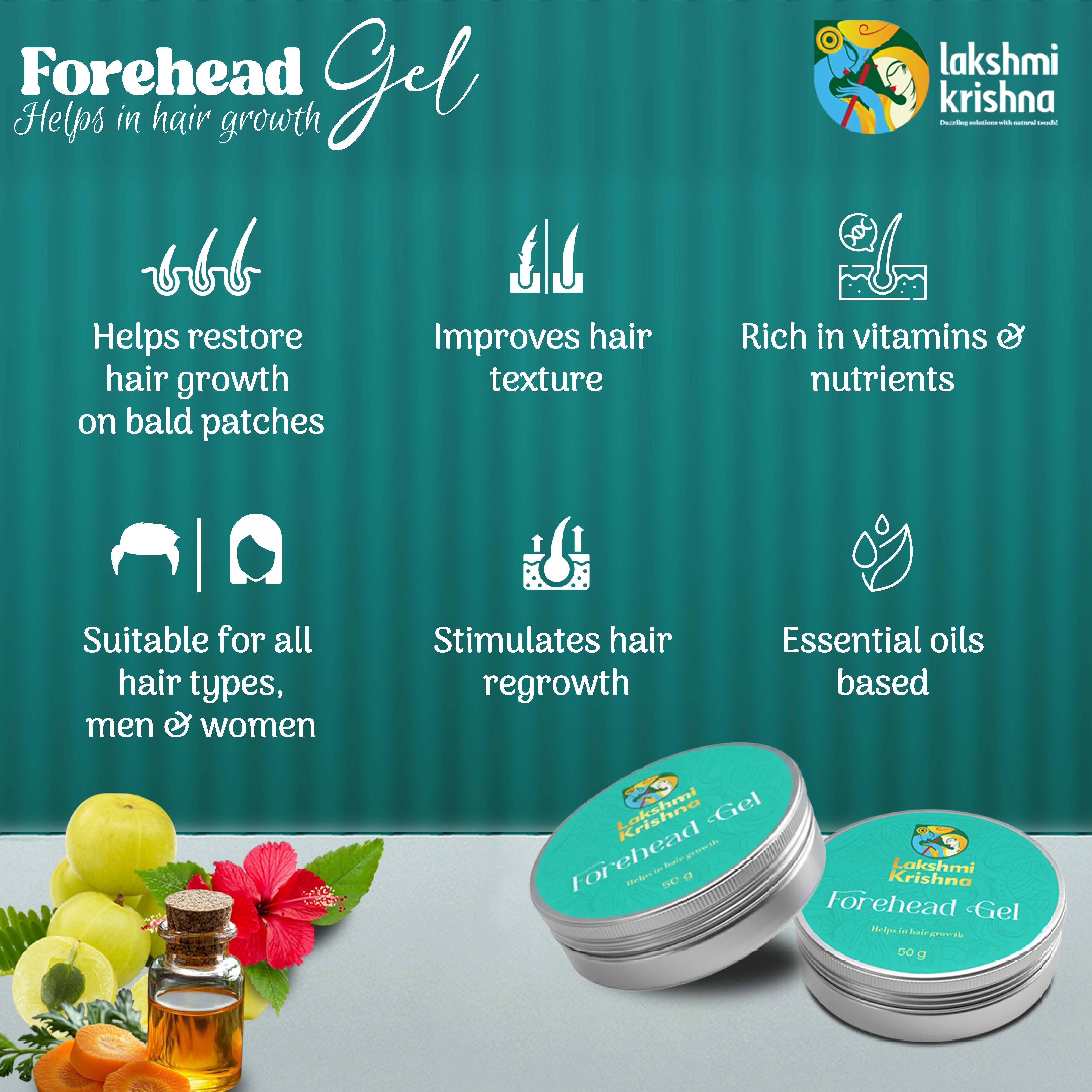 Forehead Hair Gel for Baldness