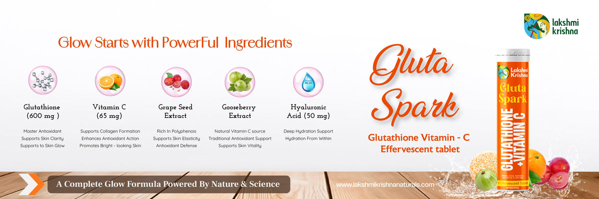 Gluta Spark Glutathione + Vitamin C Effervescent Tablets (20 Tabs ...
