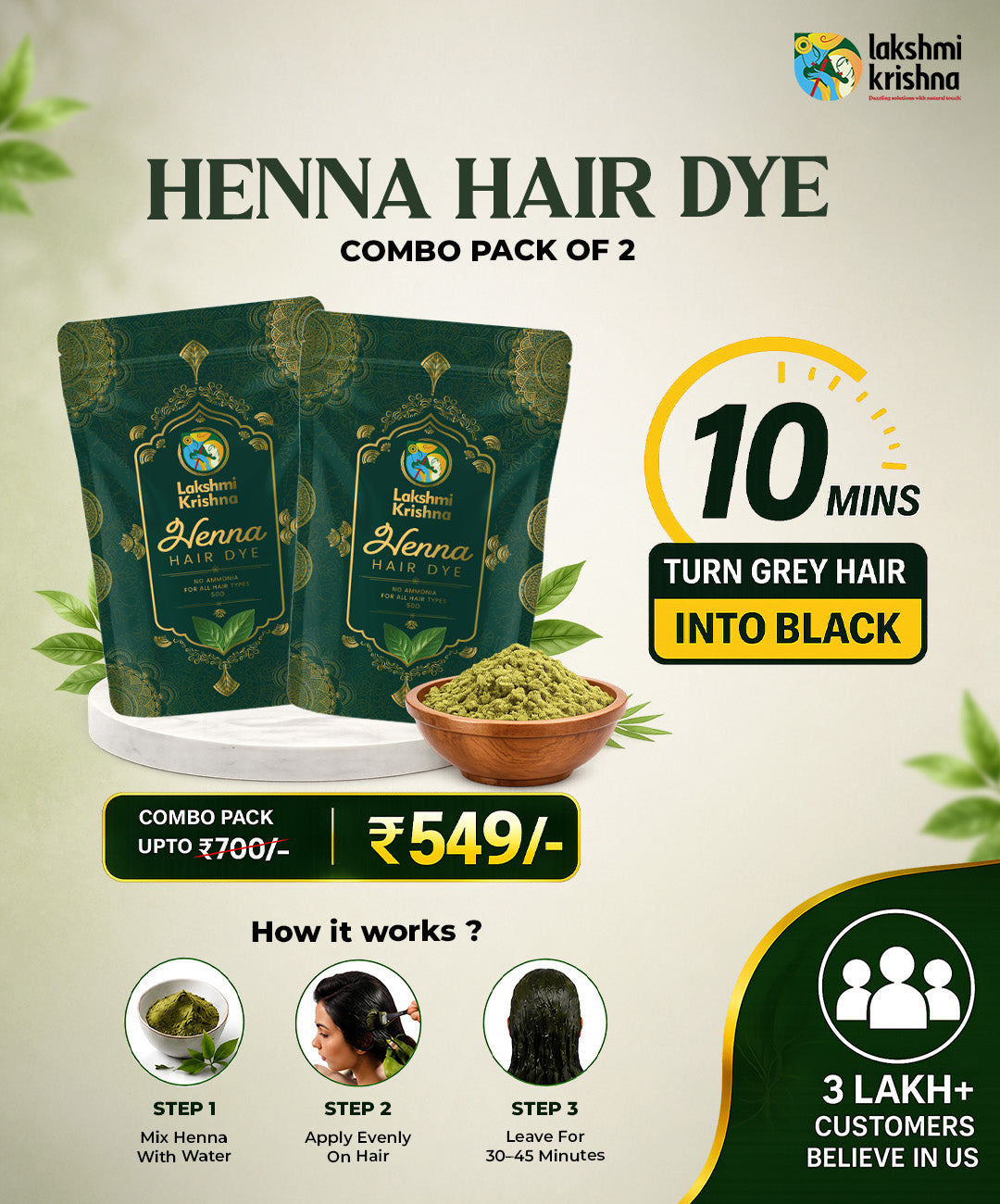 Henna Hair Dye Combo