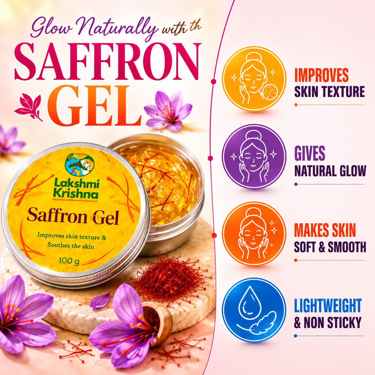 Saffron Gel