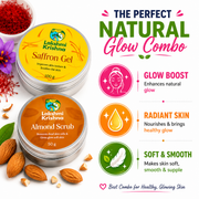 Combo of Saffron Gel & Almond Scrub