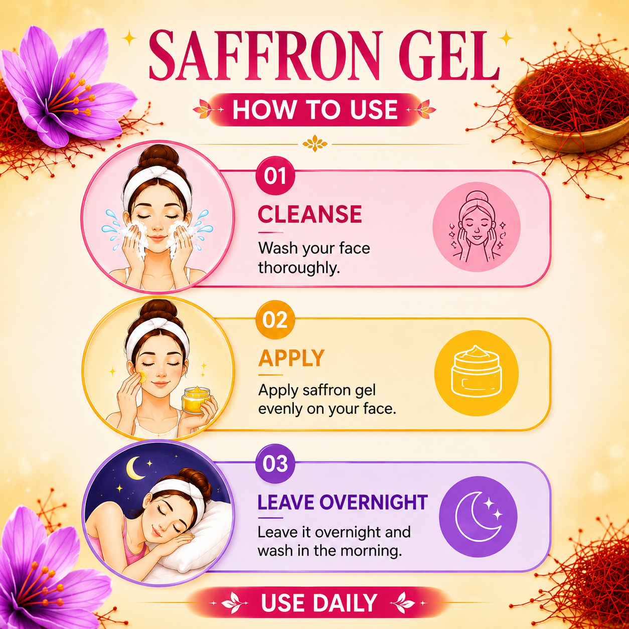 Saffron Gel
