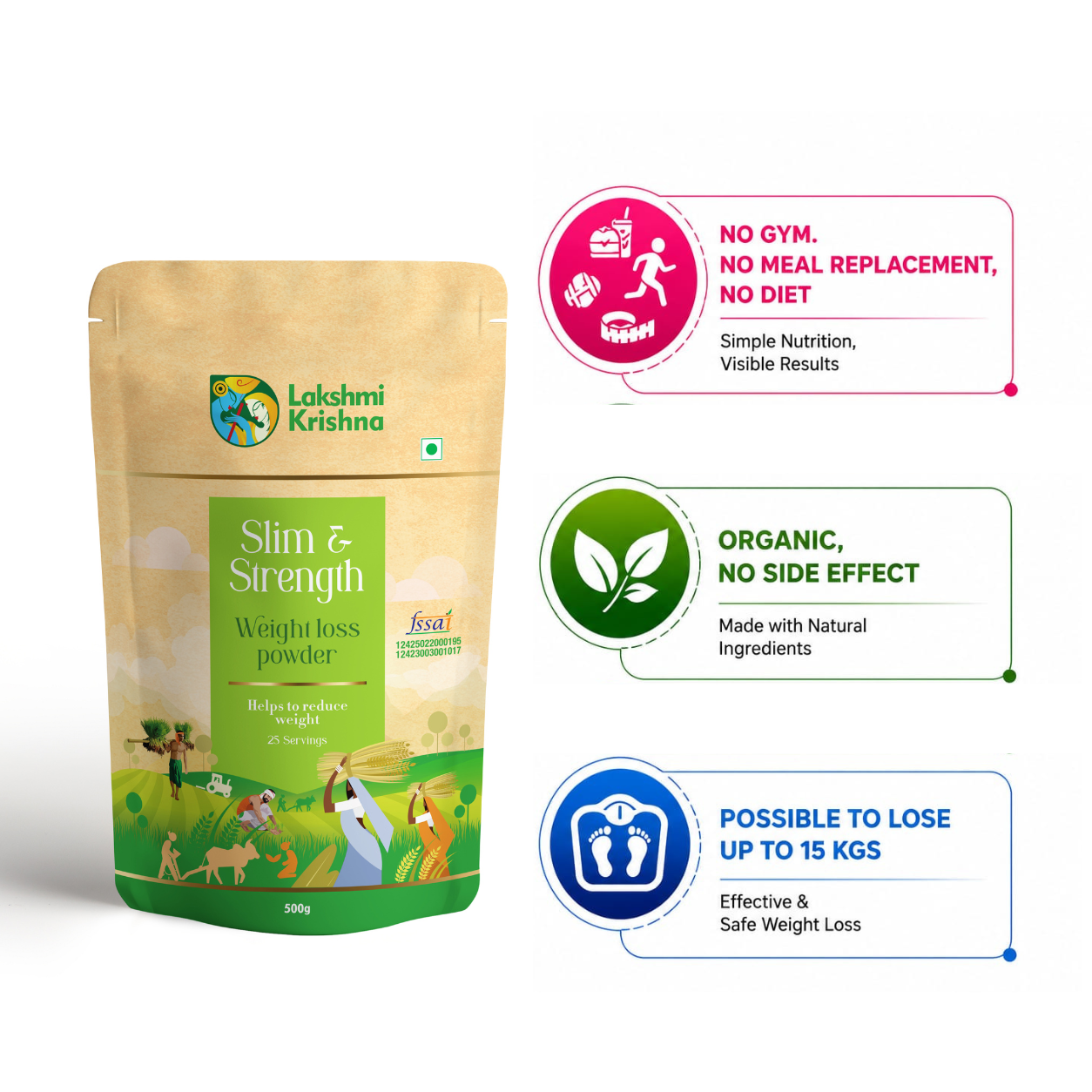 Slim And Strength Weight Loss Powder (500g)