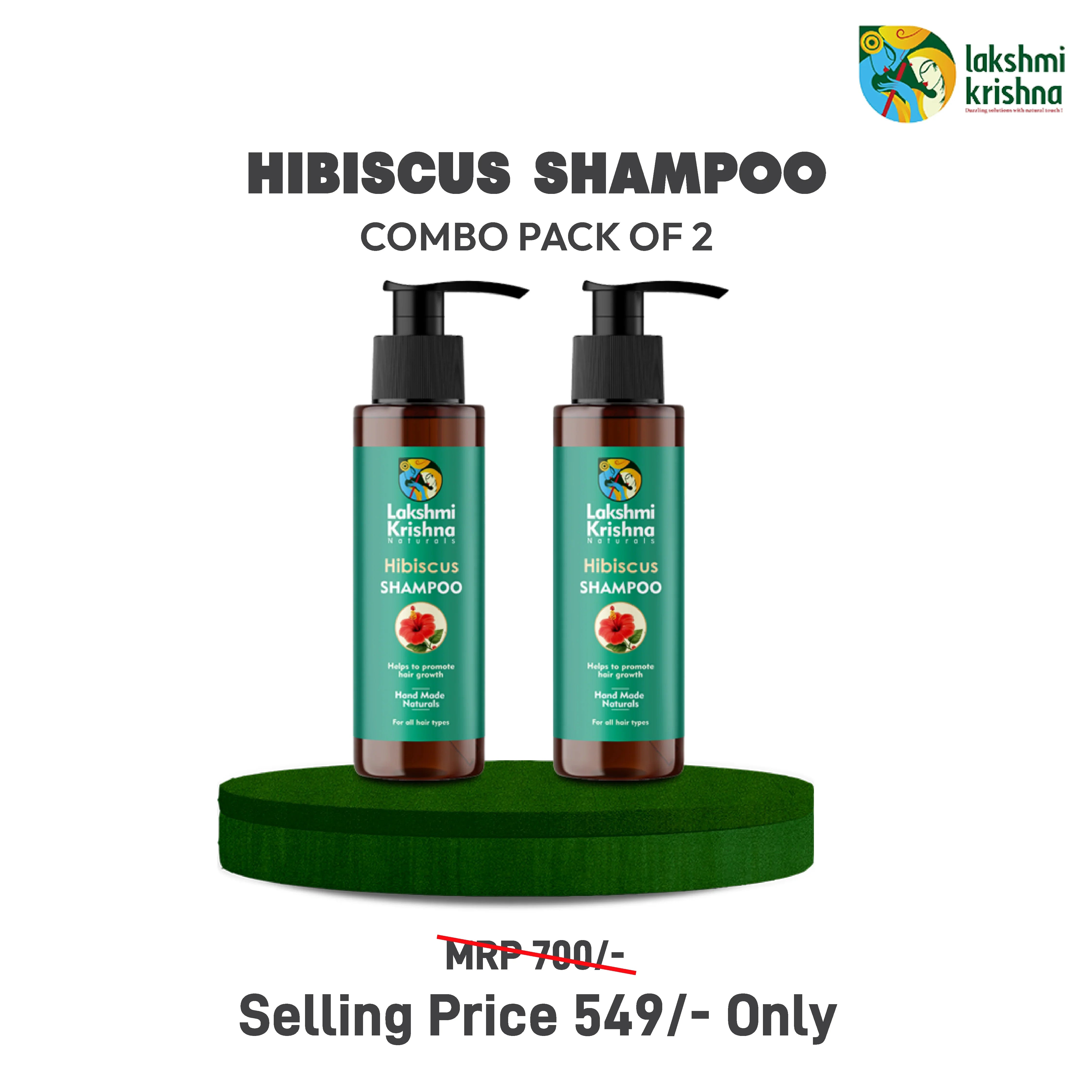 Herbal Hibiscus Shampoo For Hair Growth | Lakshmi Krishna Naturals
