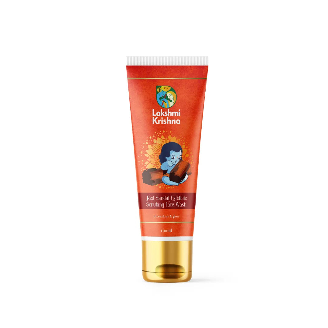 Red Sandal Exfoliate Scrubing Face Wash