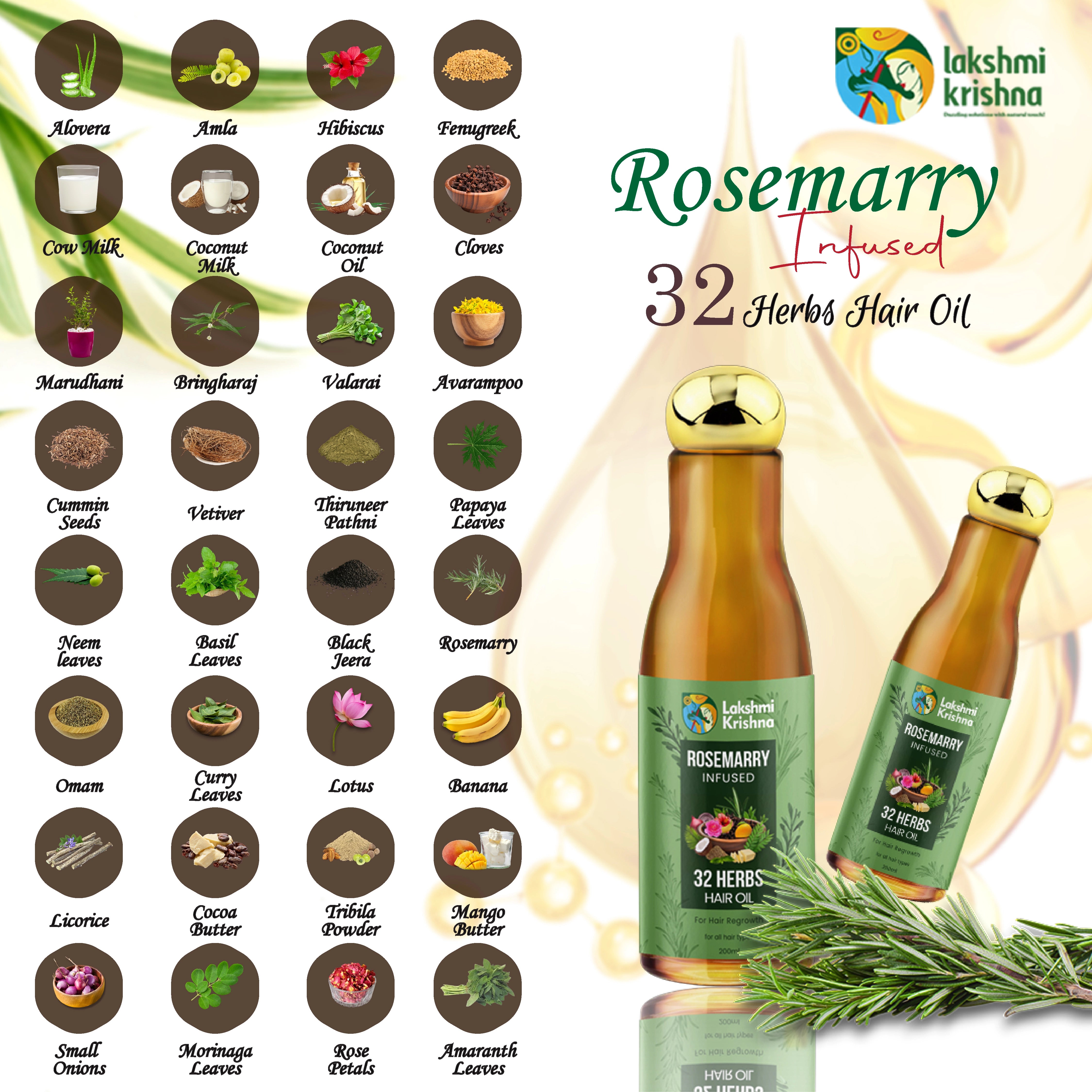 32 Herbs Hair Regrowth Oil