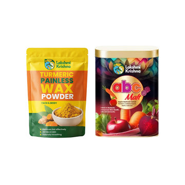 Turmeric Painless Wax Powder(Face & Body) + ABC Malt