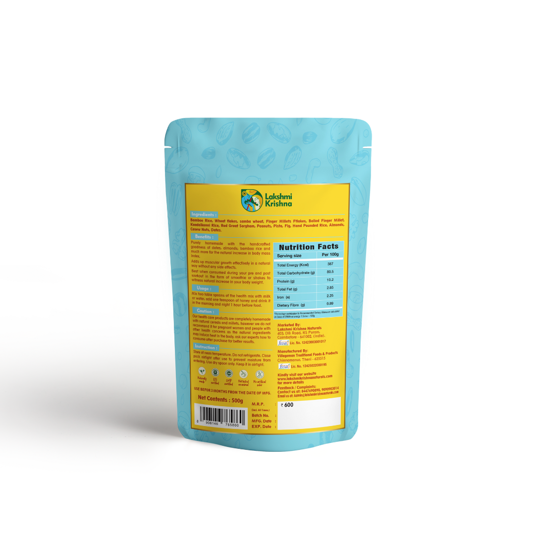 Natural Mass Powder for Weight Gain(500g)