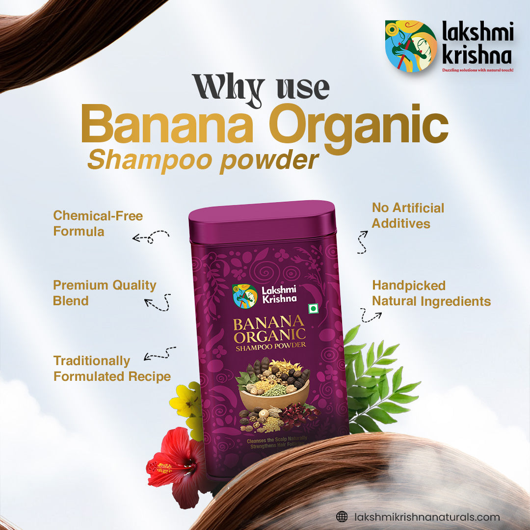 Banana Organic Shampoo Powder