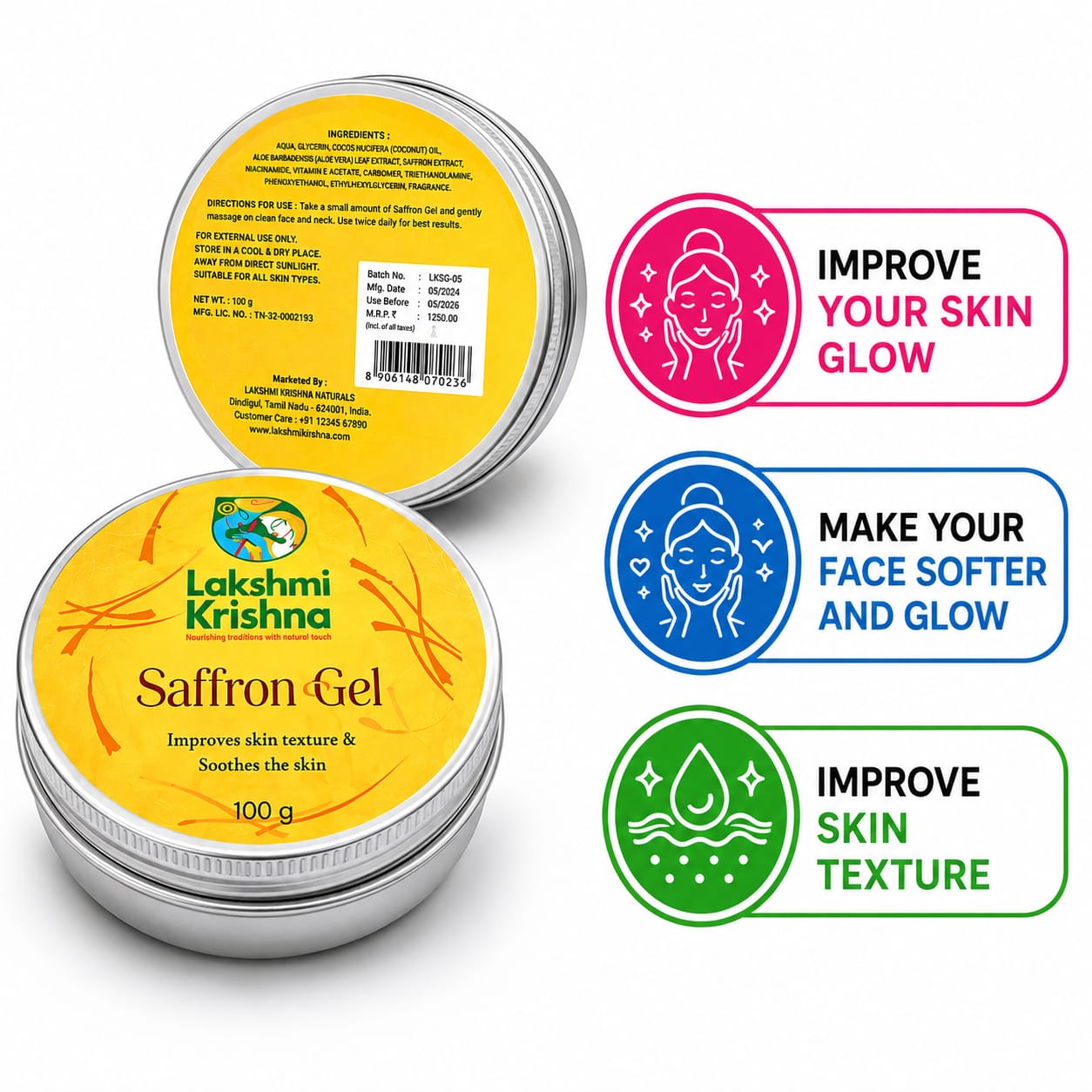 Saffron Gel