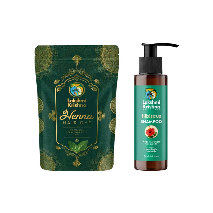 Henna Hair Dye + Hibiscus Shampoo